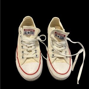 Converse Women’s White and Red Sneakers
